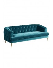 Simon Buttoned 3 Seater Sofa - Floor Model *DUSKY BLUE* 